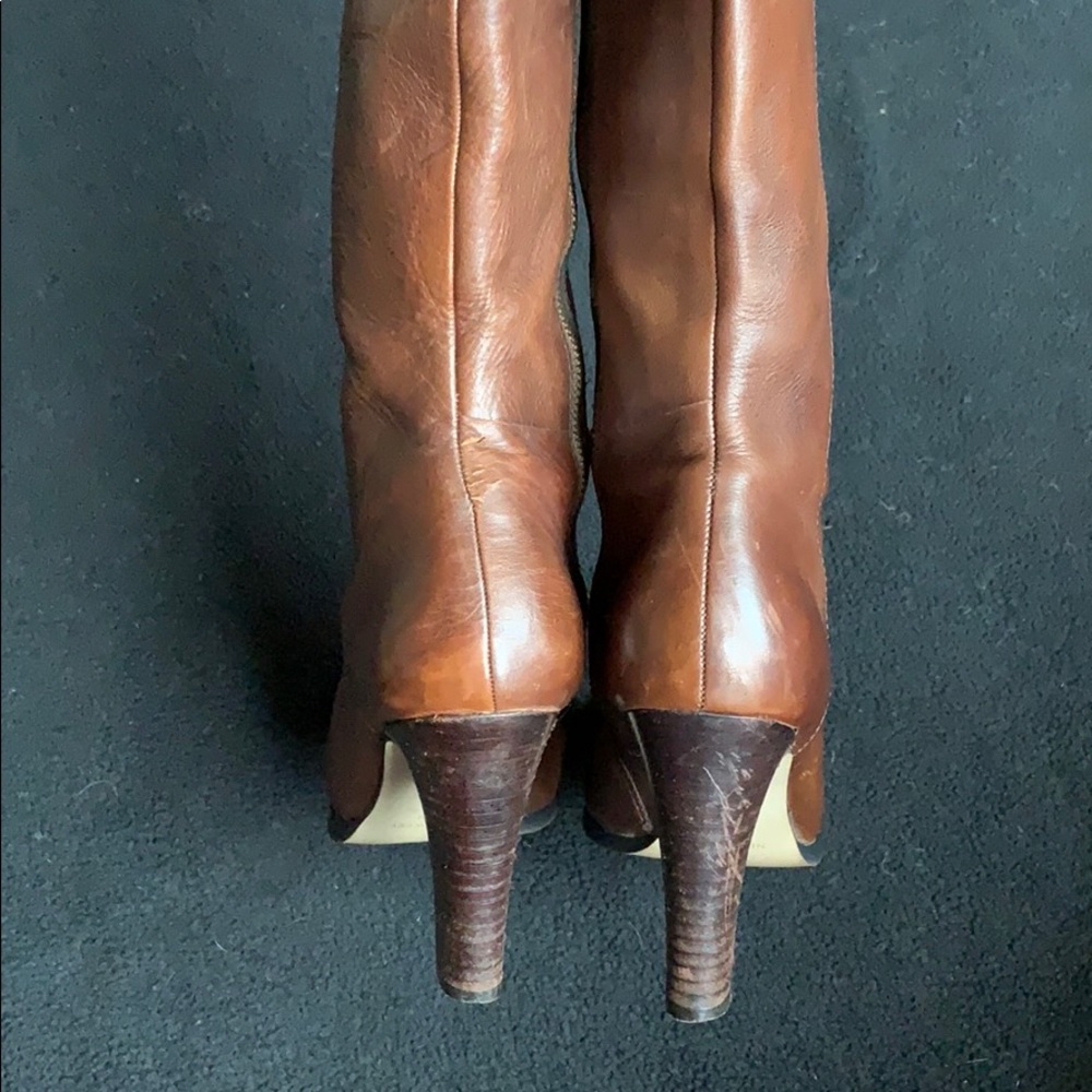 Nine West vintage brown leather boots size 6 1/2 - Picture 3 of 8